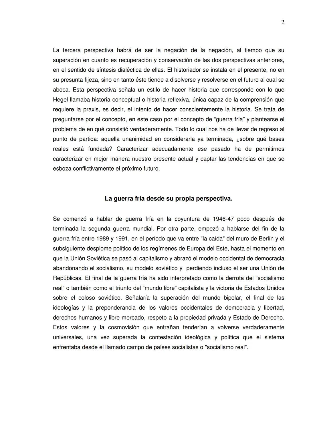 1
LA GUERRA FRÍA.
Breves apuntes para un debate.
Ricardo Ribera
El problema de la guerra fría se mantuvo en el debate durante la segunda