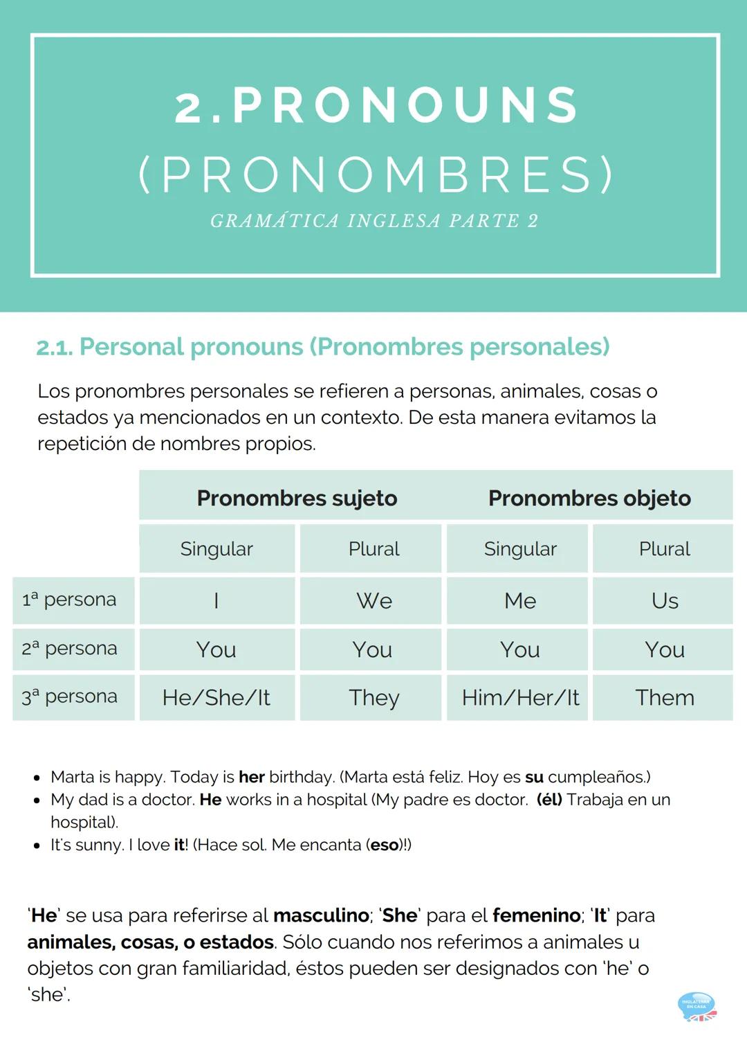 PRONOMBRES