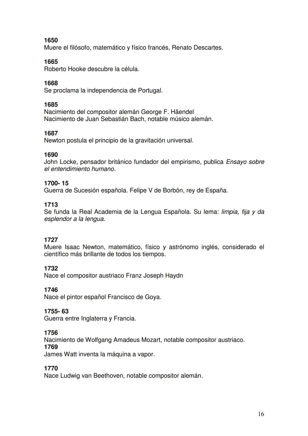 HISTORIA UNIVERSAL: CRONOLOG
ÍA BÁSICA
ÍNDICE
1. La Antigüedad
- Antes de Cristo
- Después de Cristo
2. La Edad Media
- Alta Edad Media
- Ba