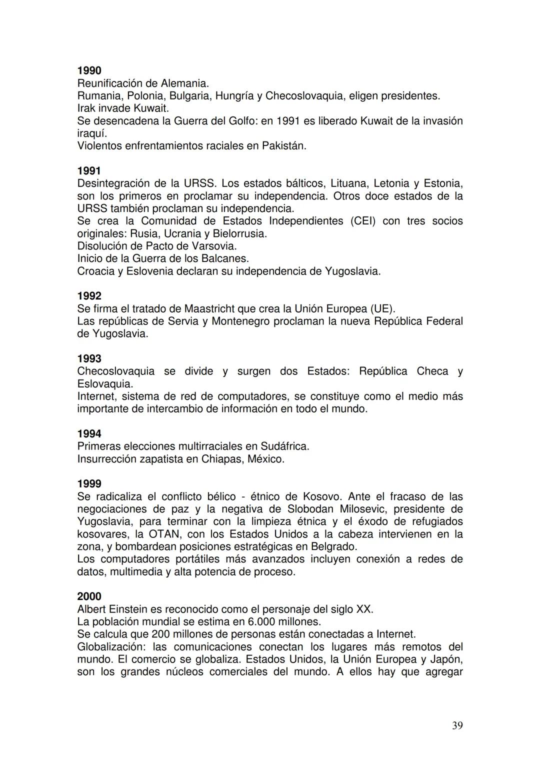 HISTORIA UNIVERSAL: CRONOLOG
ÍA BÁSICA
ÍNDICE
1. La Antigüedad
- Antes de Cristo
- Después de Cristo
2. La Edad Media
- Alta Edad Media
- Ba