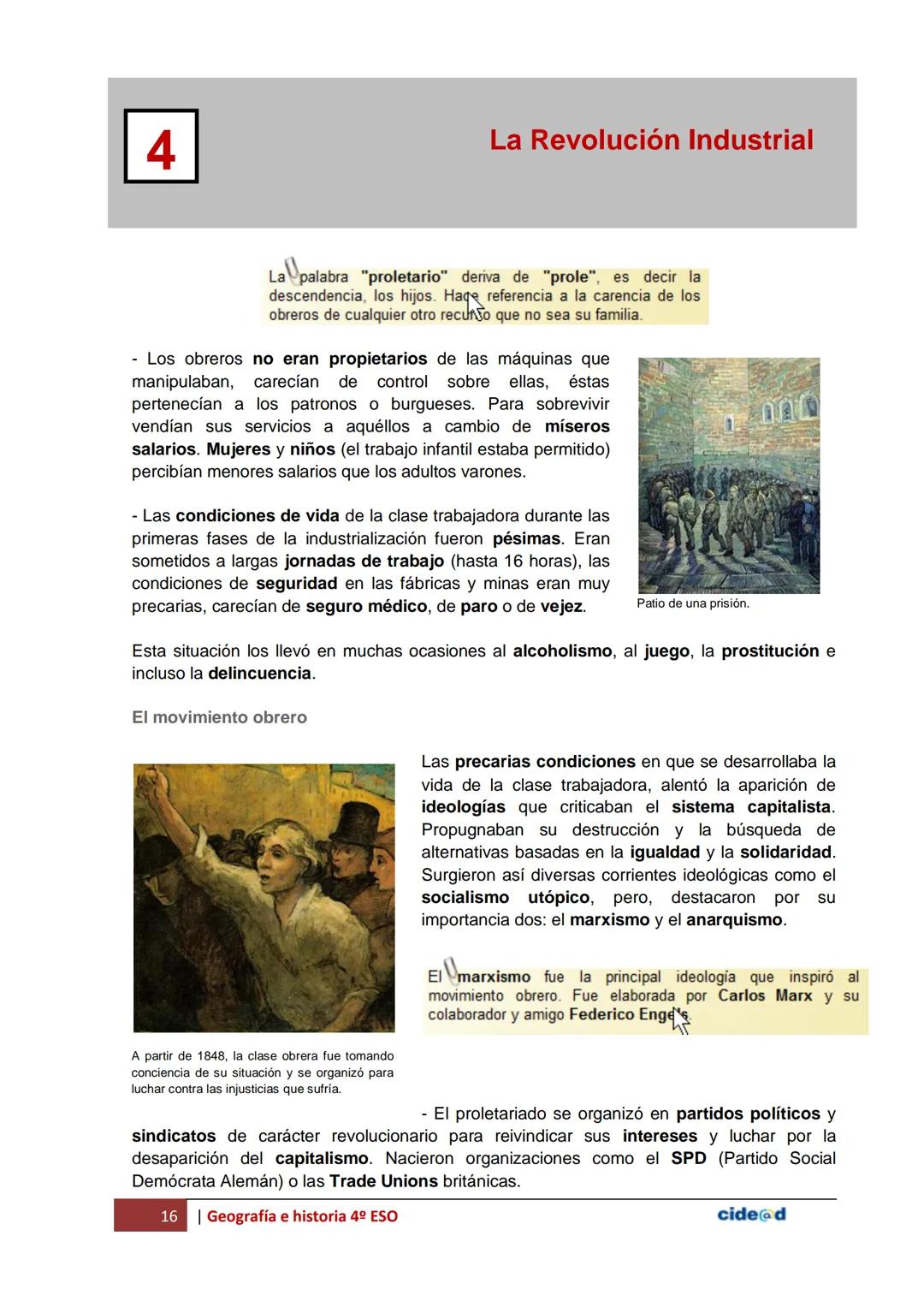 La Revolución Industrial
Antes de empezar
4
Objetivos
En esta quincena aprenderás a:
- Conocer el significado de "Revolución Industrial".
-