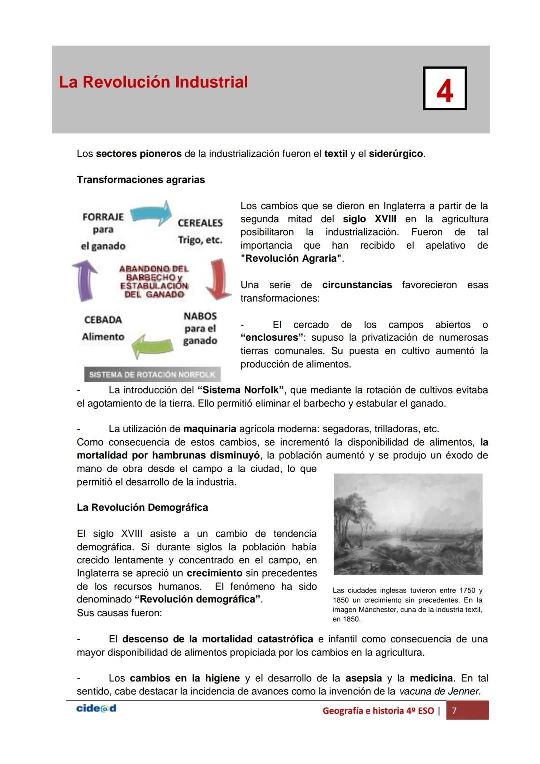 La Revolución Industrial
Antes de empezar
4
Objetivos
En esta quincena aprenderás a:
- Conocer el significado de "Revolución Industrial".
-