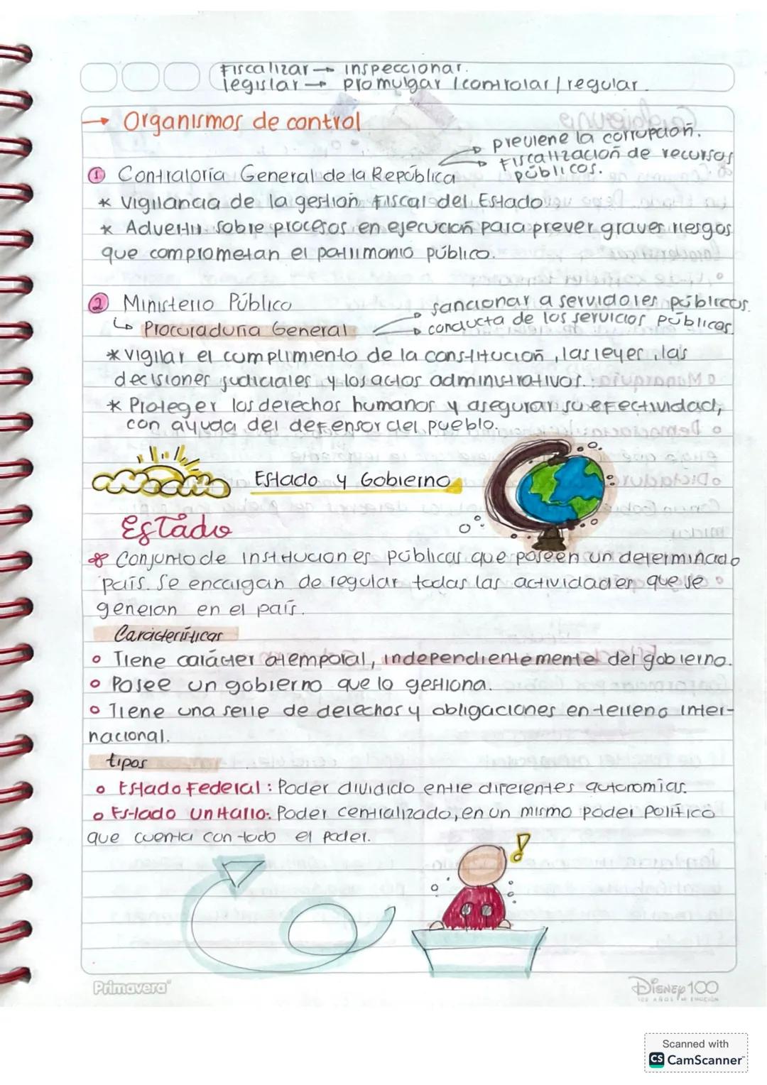 --- OCR Start ---
AESTRUCTURA, del Estado. Colombiano
→Ramas del Poder Público
@rama Jegislativa
controlar abusas de pader.S
Aprobav normas