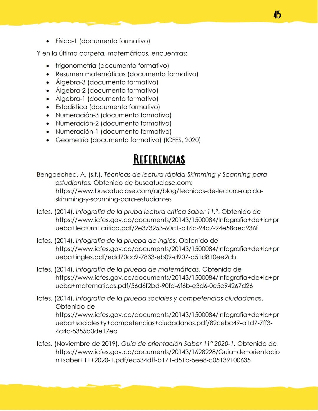 GUÍA DE PREPARACIÓN
PRUEBA SABER 11°
ELABORADO POR:
Valentina Mendoza Zamora, estudiante de ingeniería
mecatrónica, contacto: vmendozazamora