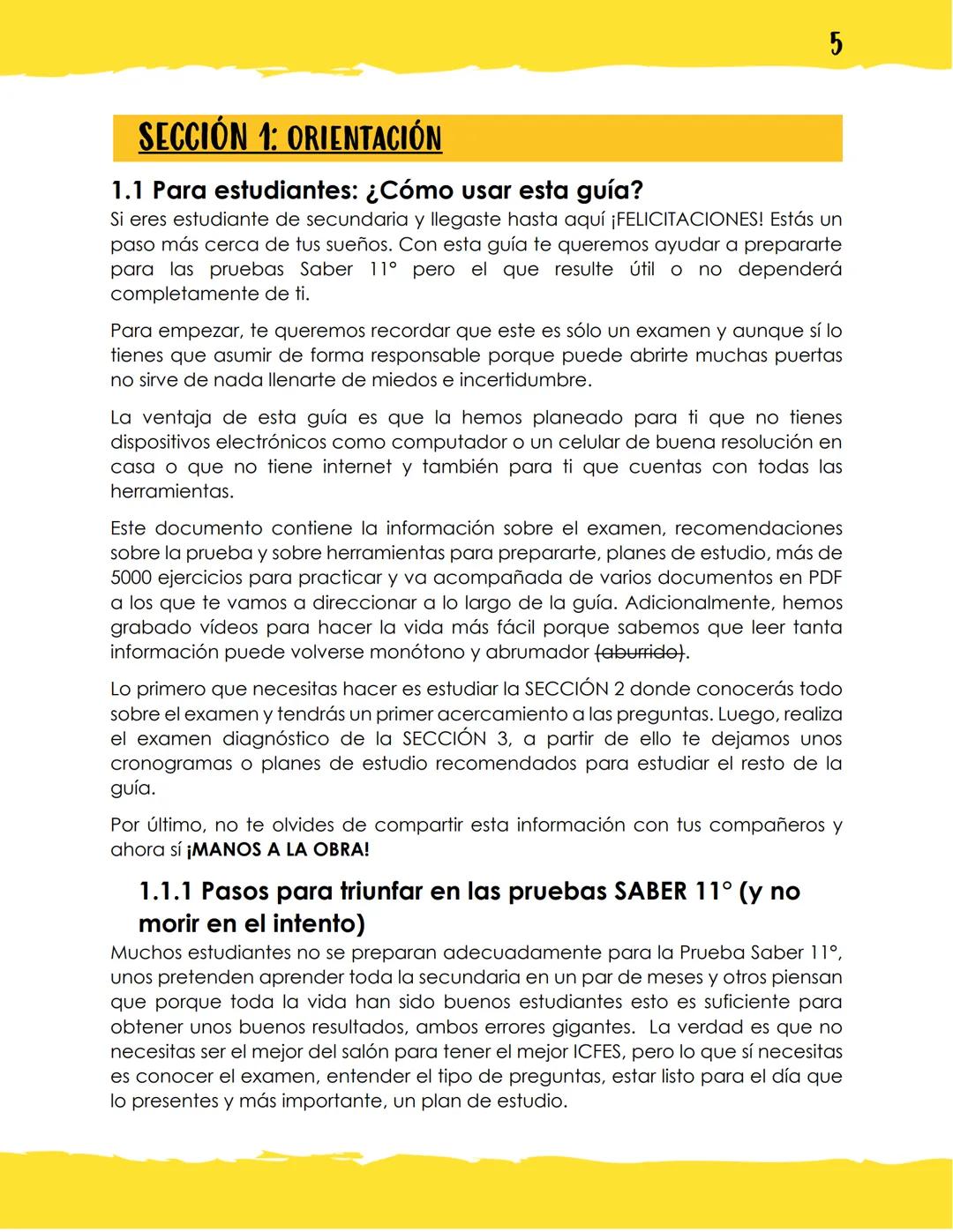 GUÍA DE PREPARACIÓN
PRUEBA SABER 11°
ELABORADO POR:
Valentina Mendoza Zamora, estudiante de ingeniería
mecatrónica, contacto: vmendozazamora