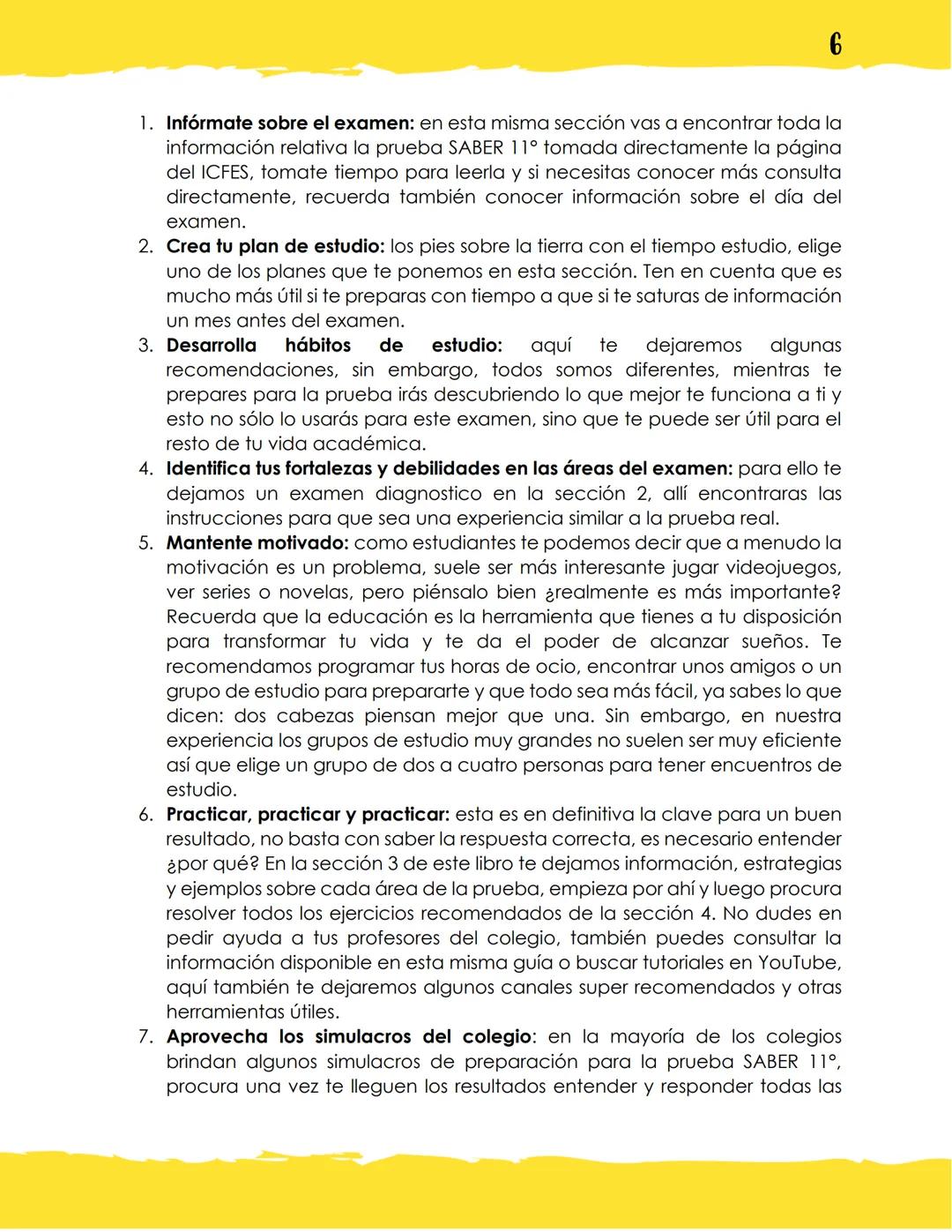GUÍA DE PREPARACIÓN
PRUEBA SABER 11°
ELABORADO POR:
Valentina Mendoza Zamora, estudiante de ingeniería
mecatrónica, contacto: vmendozazamora