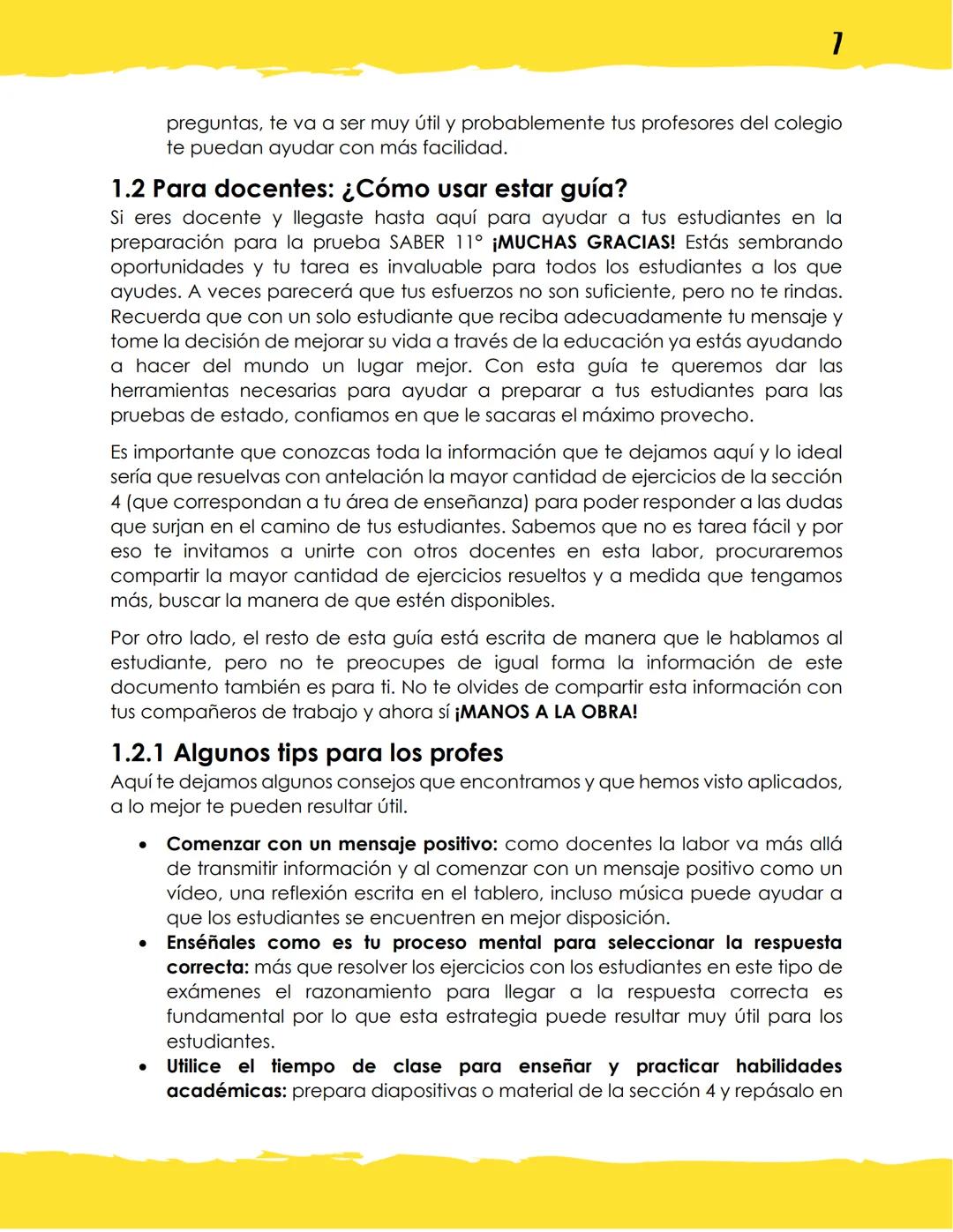 GUÍA DE PREPARACIÓN
PRUEBA SABER 11°
ELABORADO POR:
Valentina Mendoza Zamora, estudiante de ingeniería
mecatrónica, contacto: vmendozazamora