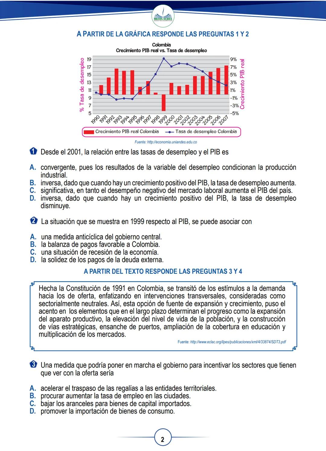 # DESCARGAS
GRADUADAS
Sociales y
Ciudadanas
--- GRADO ---
11
MILTON OCHOA
asesorias academicas A PARTIR DE LA GRÁFICA RESPONDE LAS PREGU