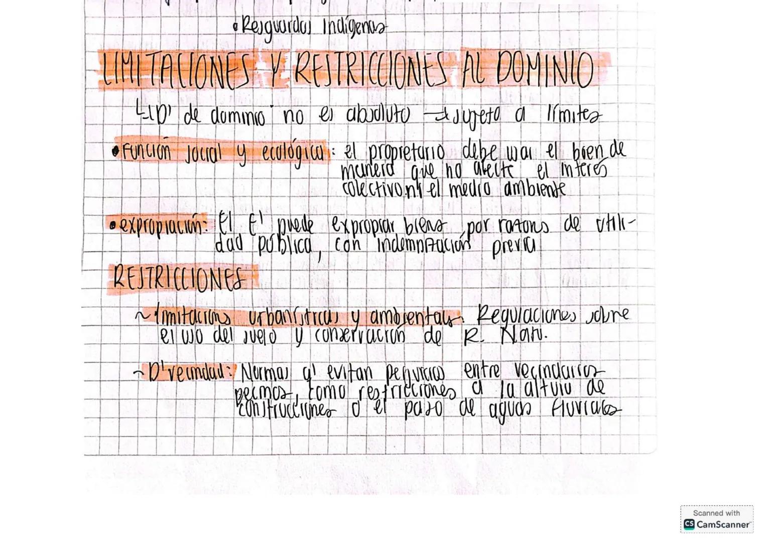 • Resguardas Indígenas
LIMITACIONES Y RESTRICCIONES AL DOMINIO
LID' de dominio no es absoluto - sujeto a límites
•Función social y ecológica