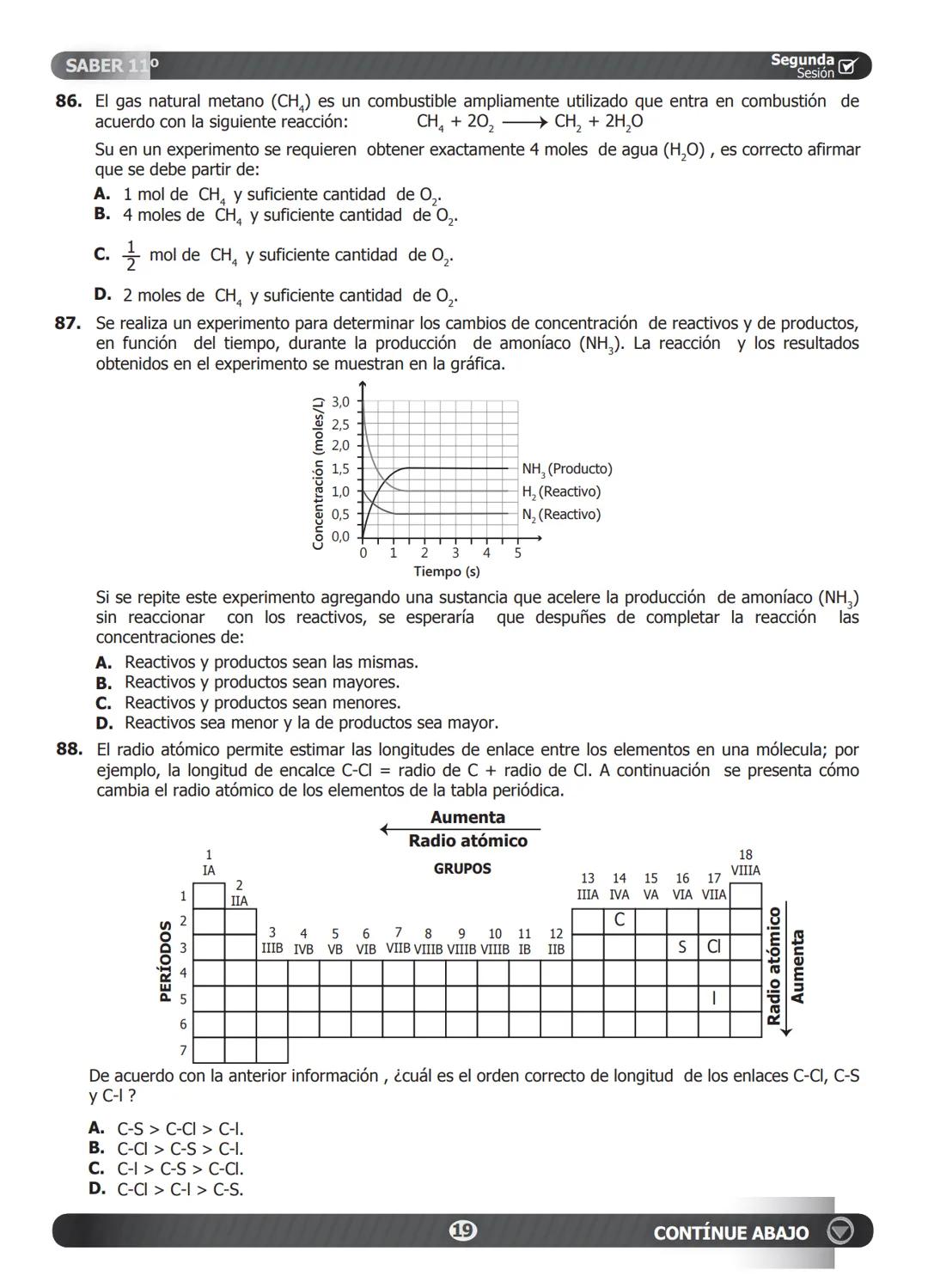 SIMULACRO ICFES QUIMICA II