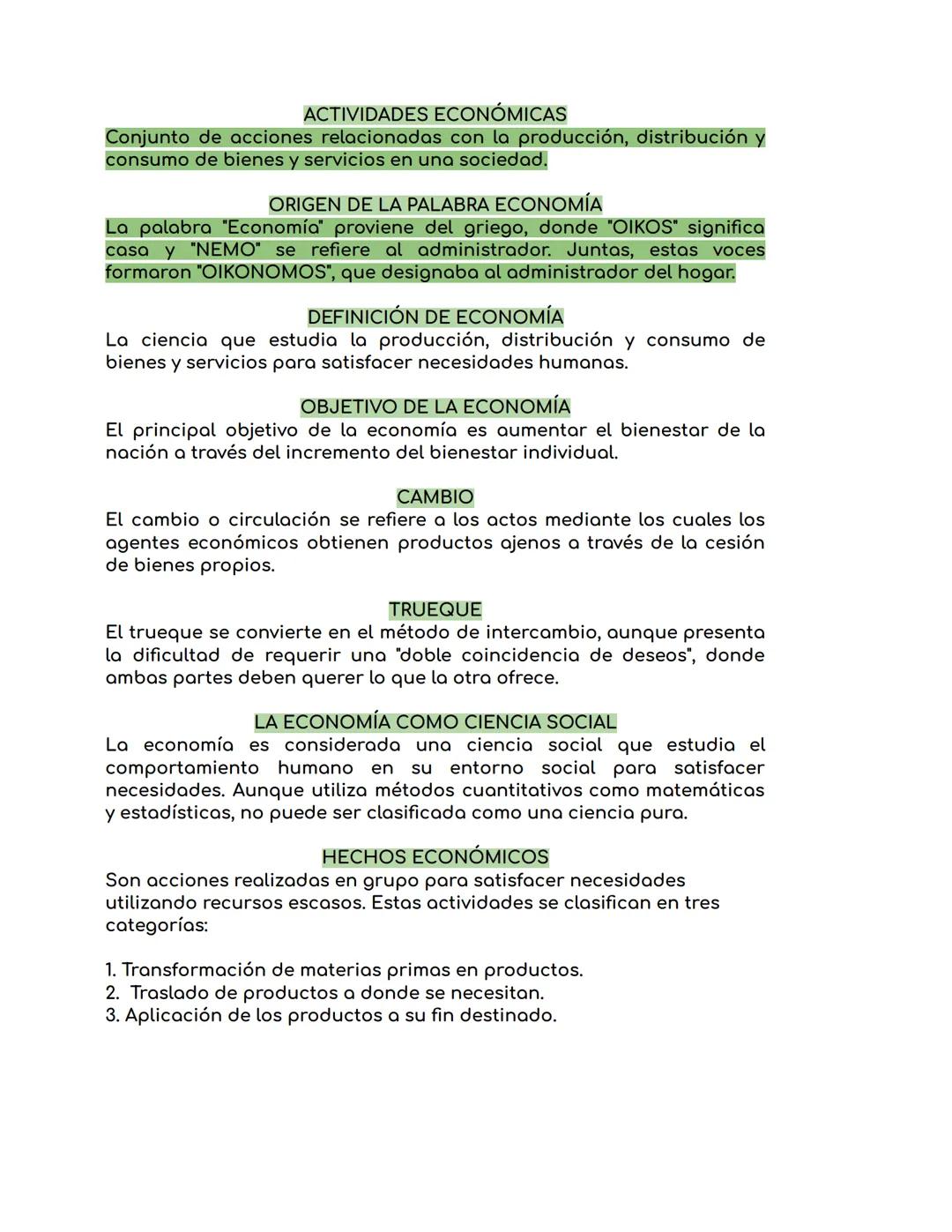 ACTIVIDADES ECONÓMICAS
Conjunto de acciones relacionadas con la producción, distribución y
consumo de bienes y servicios en una sociedad.
OR