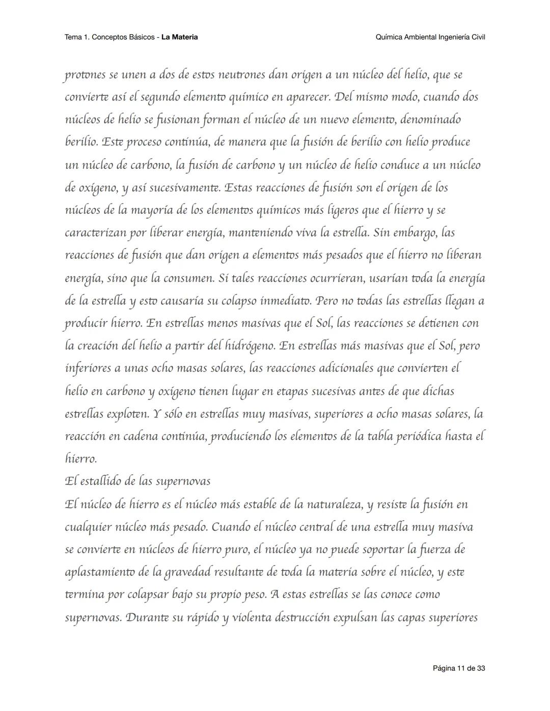 Tema 1. Conceptos Básicos - La Materia
Química Ambiental Ingeniería Civil
Conceptos básicos - primera parte
Objetivos esperados
Al terminar