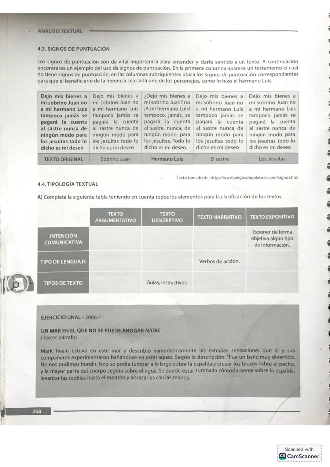6. ANÁLISIS TEXTUAL
En el examen de admisión de la Universidad Nacional,
en el área de Análisis Textual, se presentan textos
accesibles a to