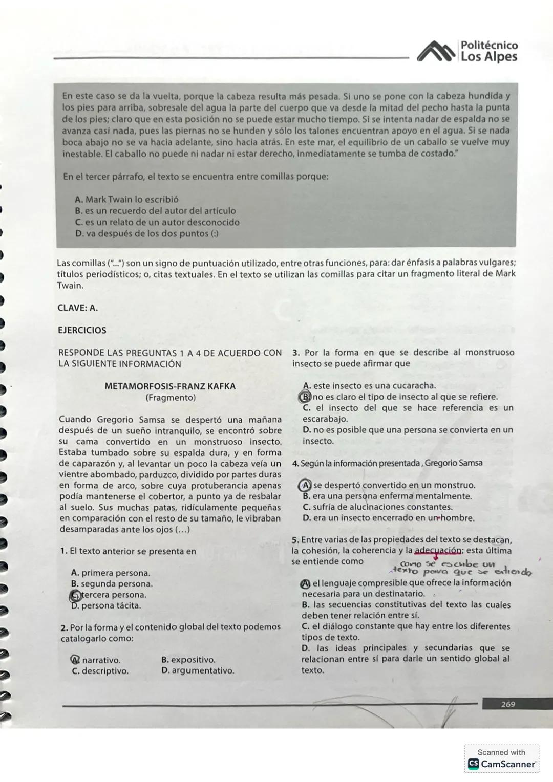 6. ANÁLISIS TEXTUAL
En el examen de admisión de la Universidad Nacional,
en el área de Análisis Textual, se presentan textos
accesibles a to