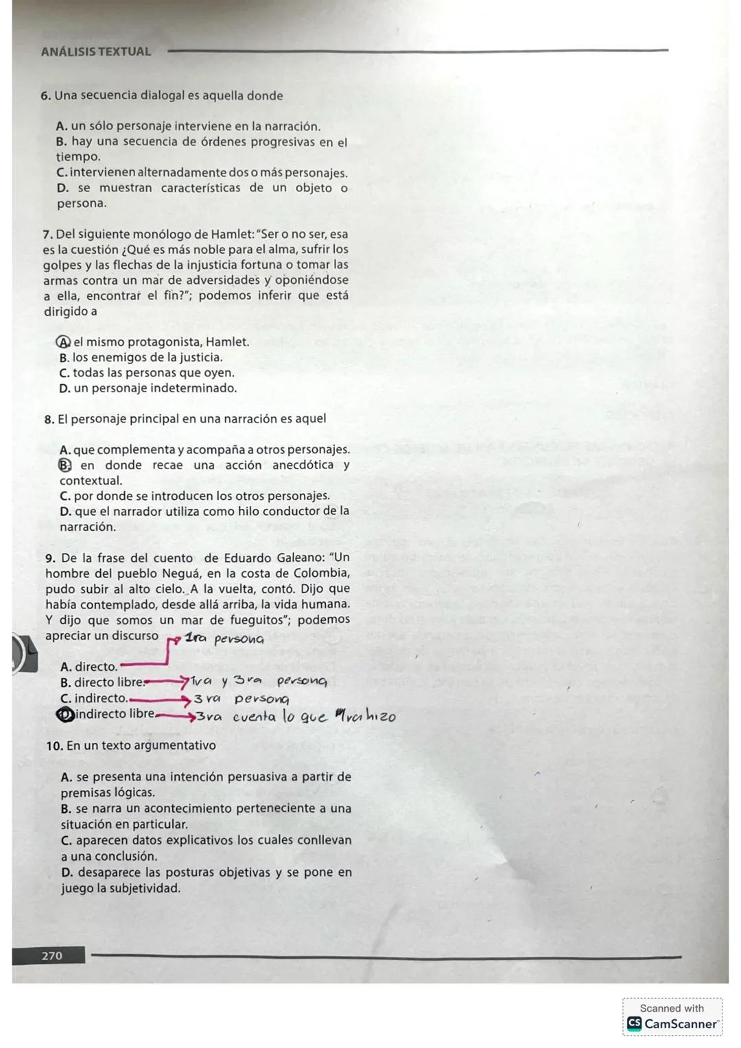 6. ANÁLISIS TEXTUAL
En el examen de admisión de la Universidad Nacional,
en el área de Análisis Textual, se presentan textos
accesibles a to