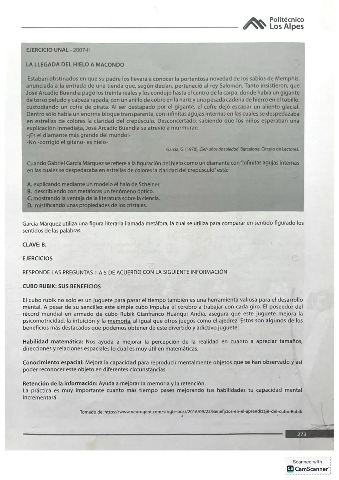 6. ANÁLISIS TEXTUAL
En el examen de admisión de la Universidad Nacional,
en el área de Análisis Textual, se presentan textos
accesibles a to