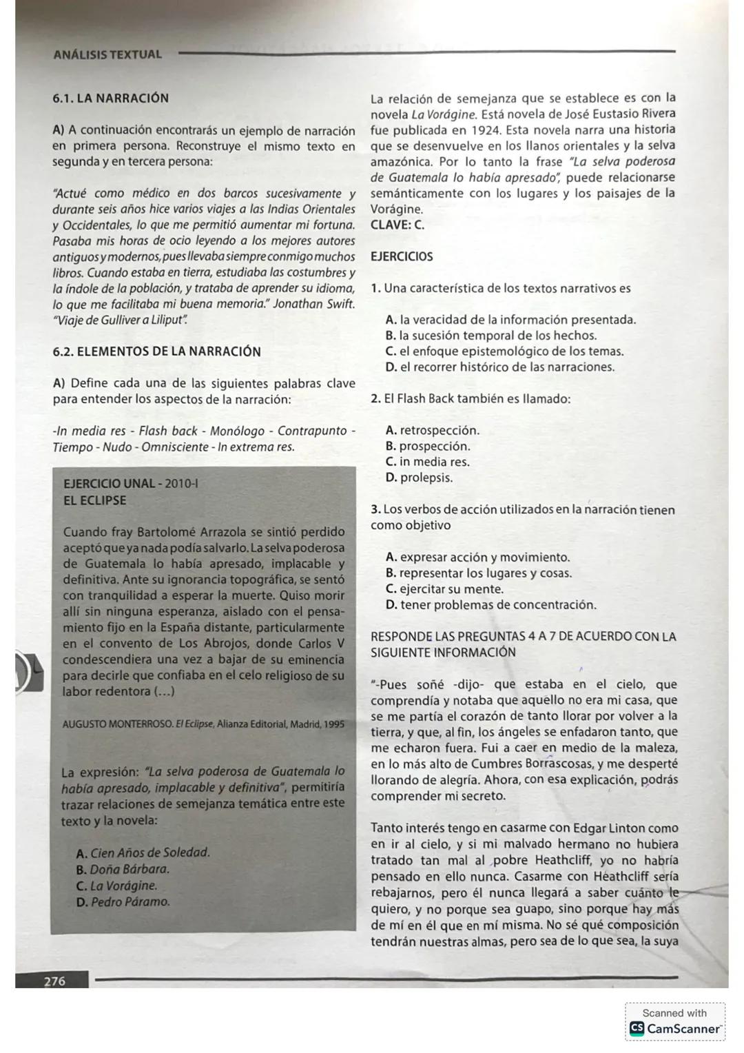 6. ANÁLISIS TEXTUAL
En el examen de admisión de la Universidad Nacional,
en el área de Análisis Textual, se presentan textos
accesibles a to