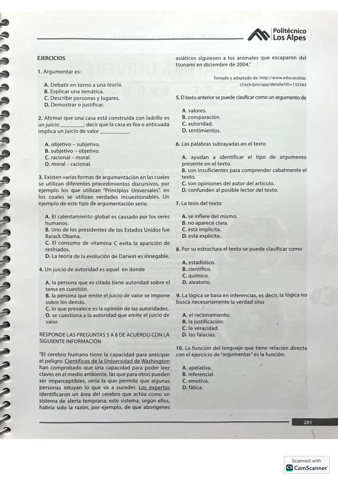 6. ANÁLISIS TEXTUAL
En el examen de admisión de la Universidad Nacional,
en el área de Análisis Textual, se presentan textos
accesibles a to