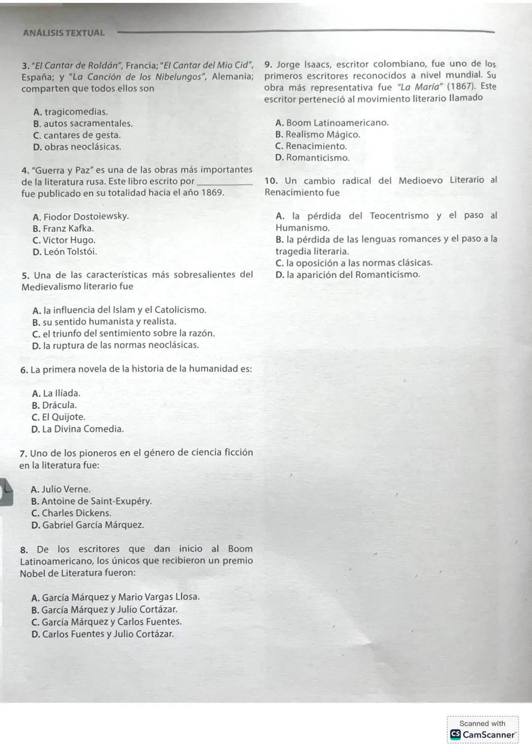 6. ANÁLISIS TEXTUAL
En el examen de admisión de la Universidad Nacional,
en el área de Análisis Textual, se presentan textos
accesibles a to