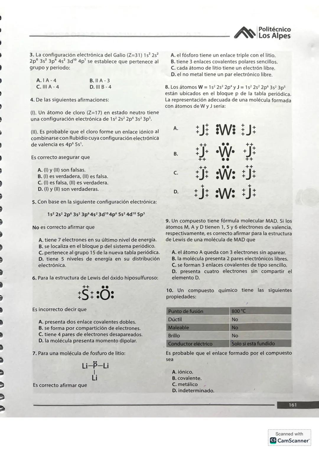 ## 4. QUÍMICA
La química es la ciencia que estudia las propiedades,
estructura y cambios que experimenta un material
al participar en reacc