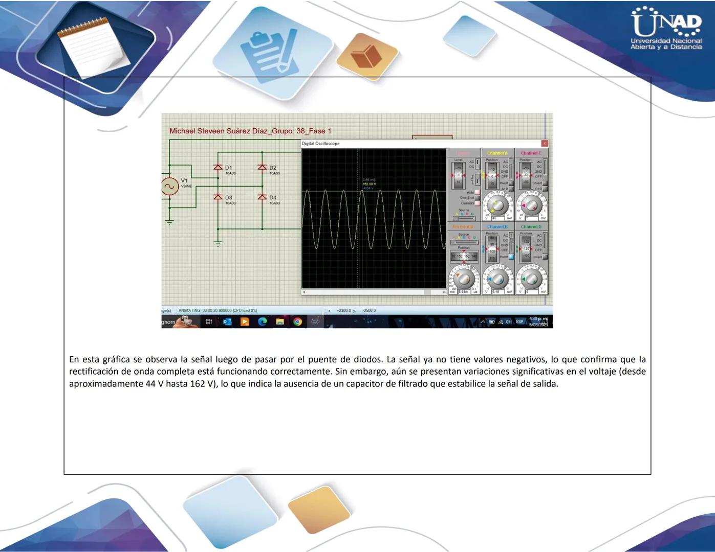 Universidad Nacional Abierta y a Distancia
UNAD
Trabajo Colaborativo de la Fase 1
Diseño de la etapa de conversión AC - DC
Tutor:
Medardo Qu