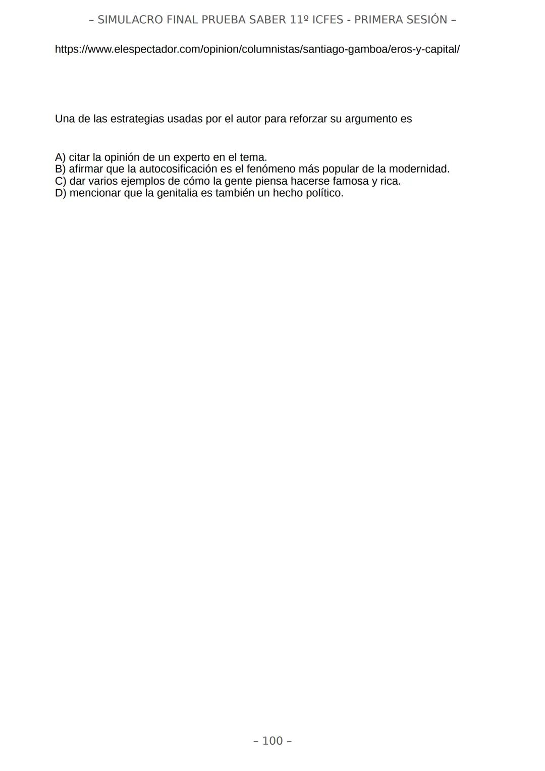 # SIMULACRO FILADD
filadd - SIMULACRO FINAL PRUEBA SABER 11º ICFES - PRIMERA SESIÓN -
¡Bienvenido/a al simulacro final de tu curso!
Llegó