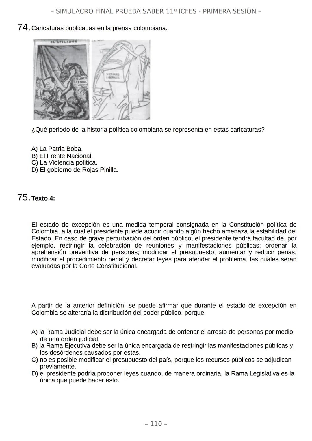 # SIMULACRO FILADD
filadd - SIMULACRO FINAL PRUEBA SABER 11º ICFES - PRIMERA SESIÓN -
¡Bienvenido/a al simulacro final de tu curso!
Llegó