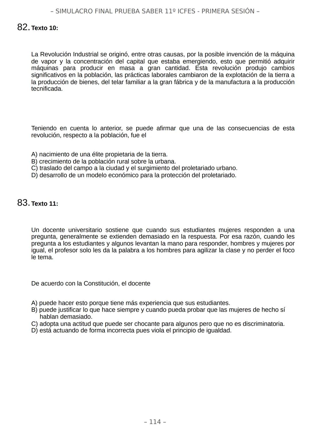 # SIMULACRO FILADD
filadd - SIMULACRO FINAL PRUEBA SABER 11º ICFES - PRIMERA SESIÓN -
¡Bienvenido/a al simulacro final de tu curso!
Llegó