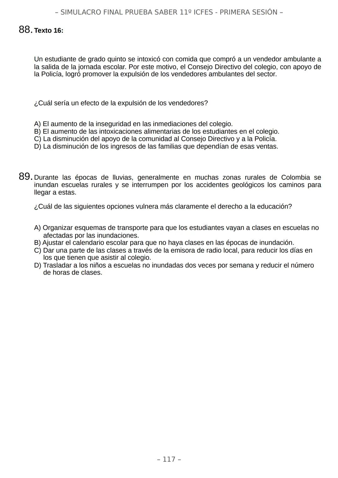 # SIMULACRO FILADD
filadd - SIMULACRO FINAL PRUEBA SABER 11º ICFES - PRIMERA SESIÓN -
¡Bienvenido/a al simulacro final de tu curso!
Llegó