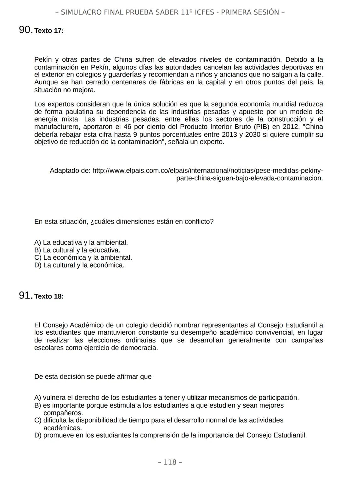 # SIMULACRO FILADD
filadd - SIMULACRO FINAL PRUEBA SABER 11º ICFES - PRIMERA SESIÓN -
¡Bienvenido/a al simulacro final de tu curso!
Llegó