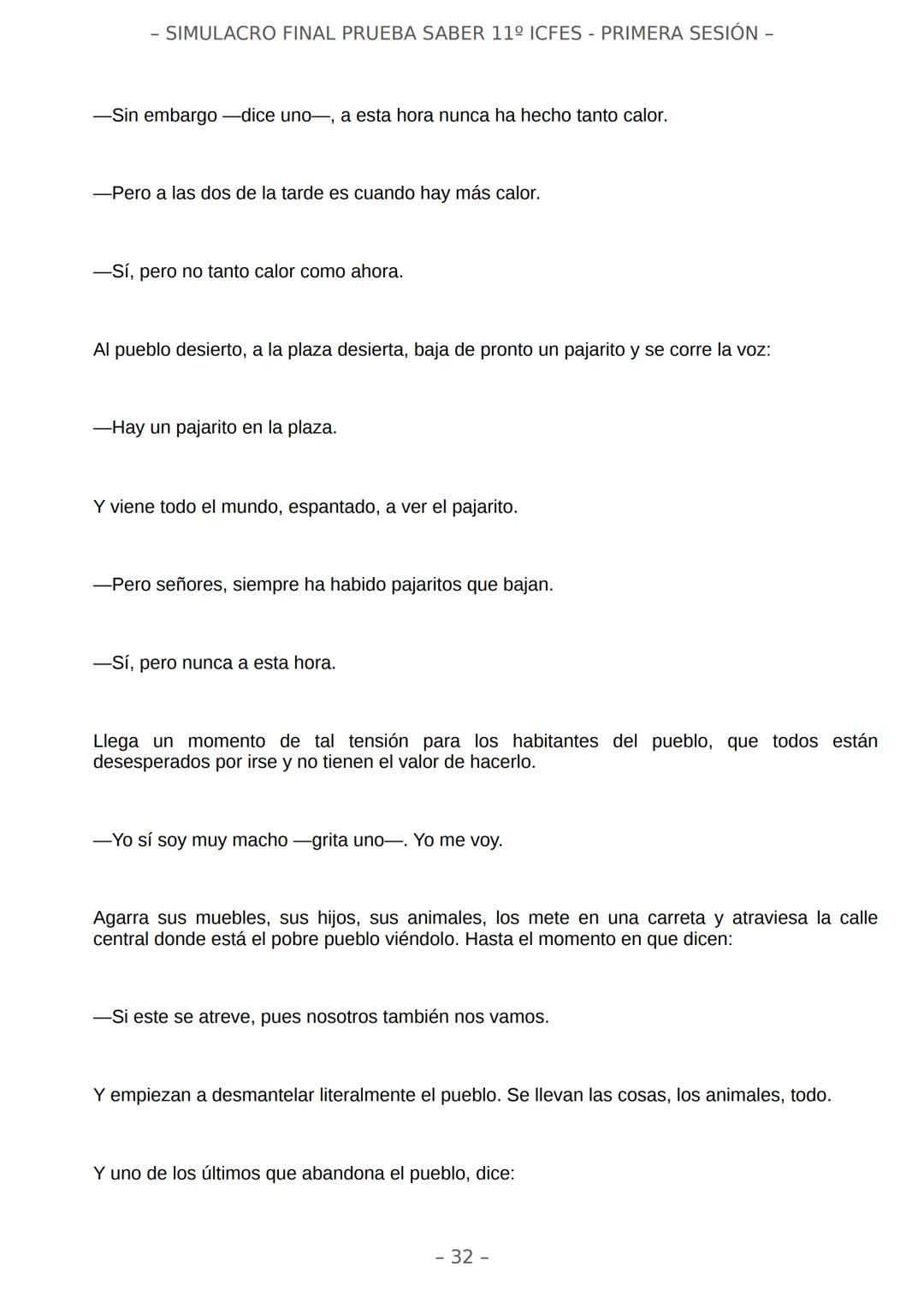 # SIMULACRO FILADD
filadd - SIMULACRO FINAL PRUEBA SABER 11º ICFES - PRIMERA SESIÓN -
¡Bienvenido/a al simulacro final de tu curso!
Llegó