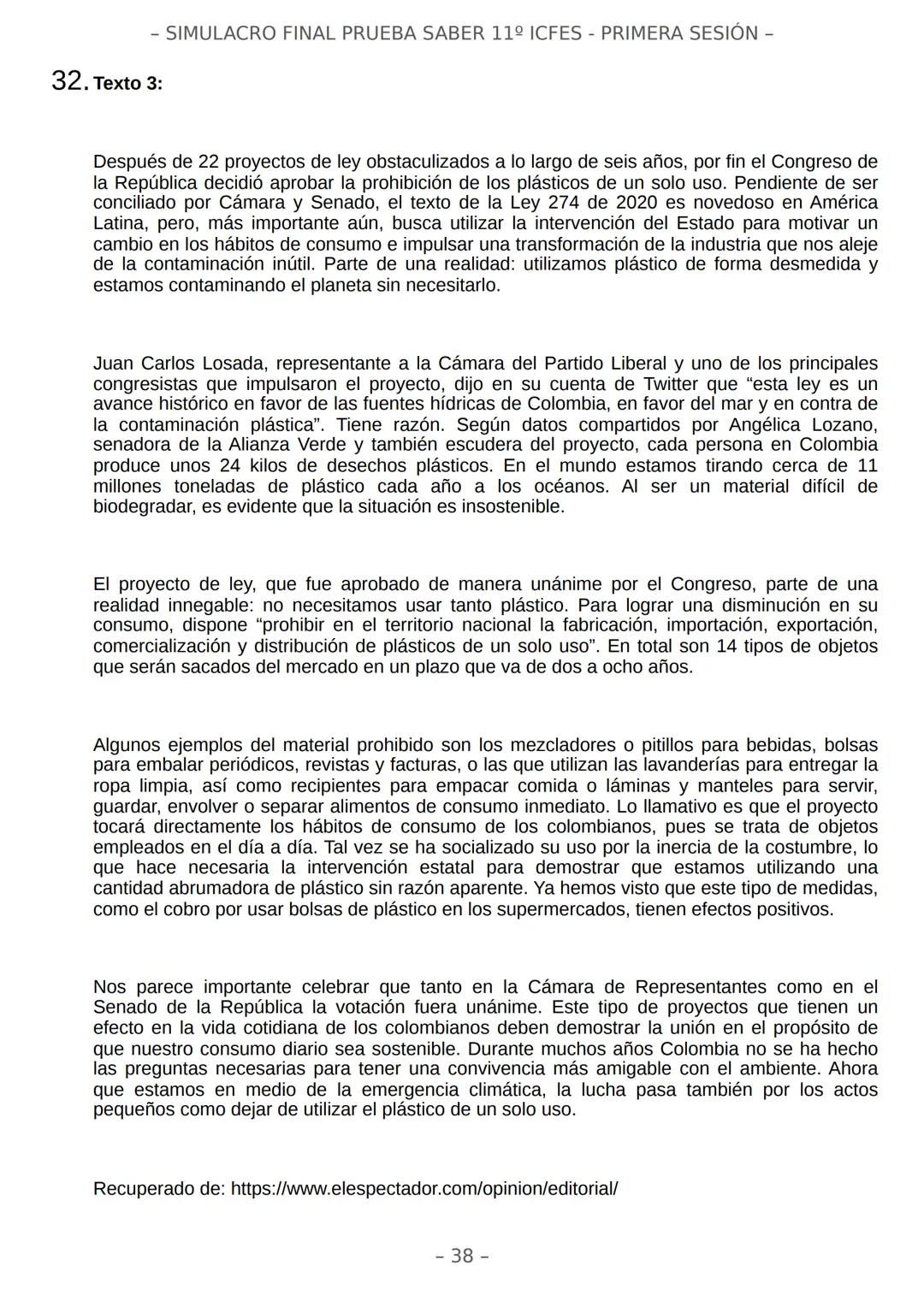 # SIMULACRO FILADD
filadd - SIMULACRO FINAL PRUEBA SABER 11º ICFES - PRIMERA SESIÓN -
¡Bienvenido/a al simulacro final de tu curso!
Llegó