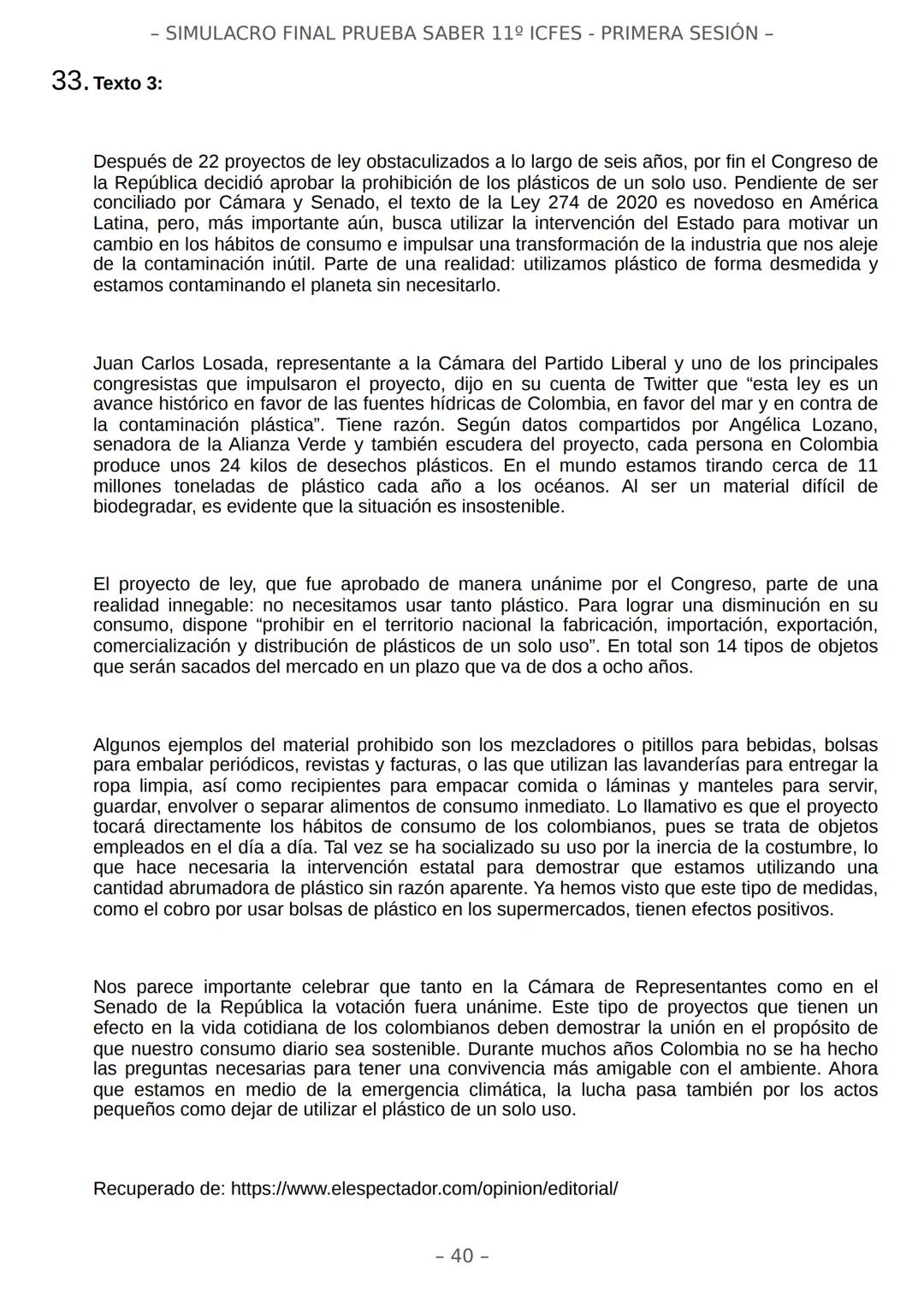 # SIMULACRO FILADD
filadd - SIMULACRO FINAL PRUEBA SABER 11º ICFES - PRIMERA SESIÓN -
¡Bienvenido/a al simulacro final de tu curso!
Llegó