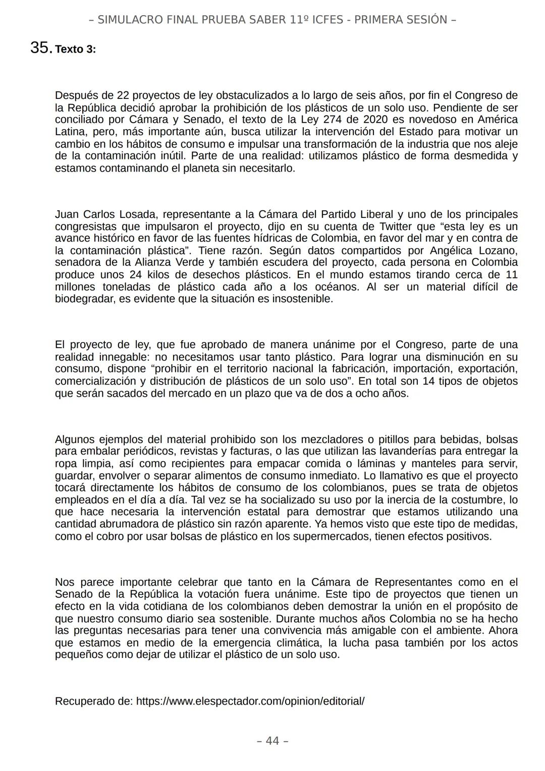 # SIMULACRO FILADD
filadd - SIMULACRO FINAL PRUEBA SABER 11º ICFES - PRIMERA SESIÓN -
¡Bienvenido/a al simulacro final de tu curso!
Llegó