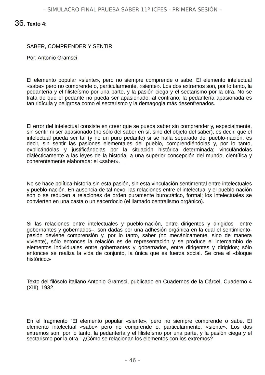 # SIMULACRO FILADD
filadd - SIMULACRO FINAL PRUEBA SABER 11º ICFES - PRIMERA SESIÓN -
¡Bienvenido/a al simulacro final de tu curso!
Llegó
