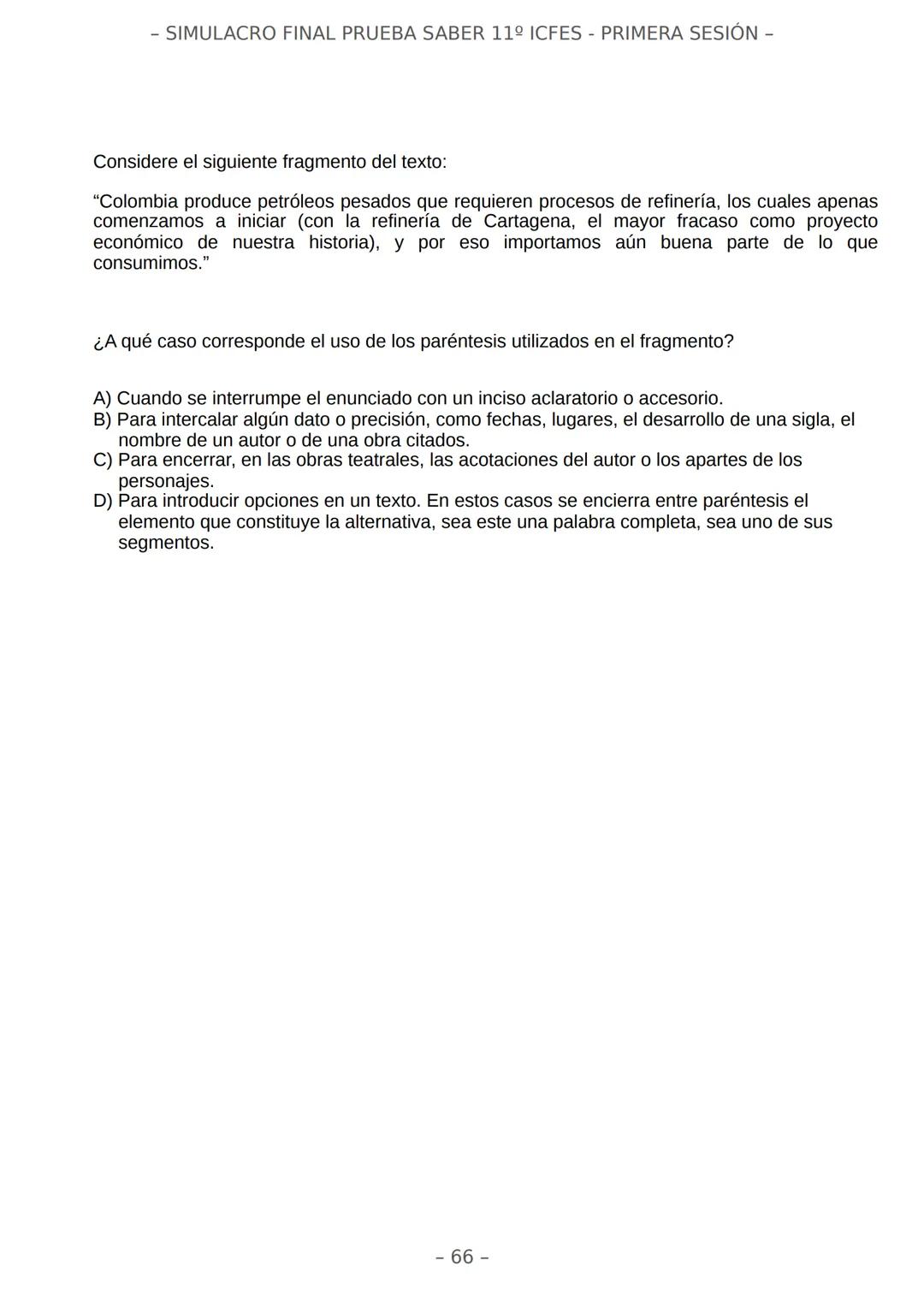 # SIMULACRO FILADD
filadd - SIMULACRO FINAL PRUEBA SABER 11º ICFES - PRIMERA SESIÓN -
¡Bienvenido/a al simulacro final de tu curso!
Llegó