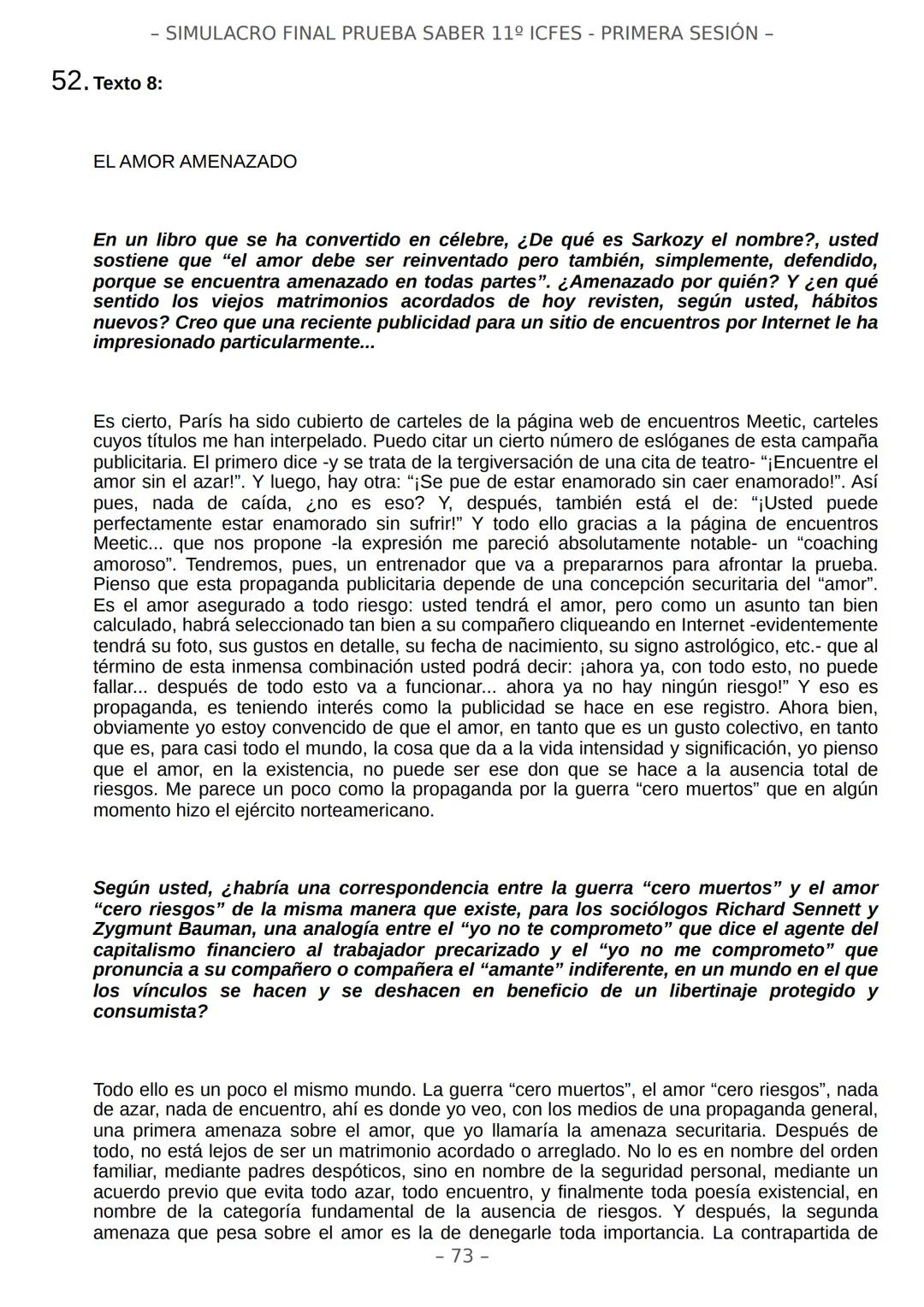# SIMULACRO FILADD
filadd - SIMULACRO FINAL PRUEBA SABER 11º ICFES - PRIMERA SESIÓN -
¡Bienvenido/a al simulacro final de tu curso!
Llegó