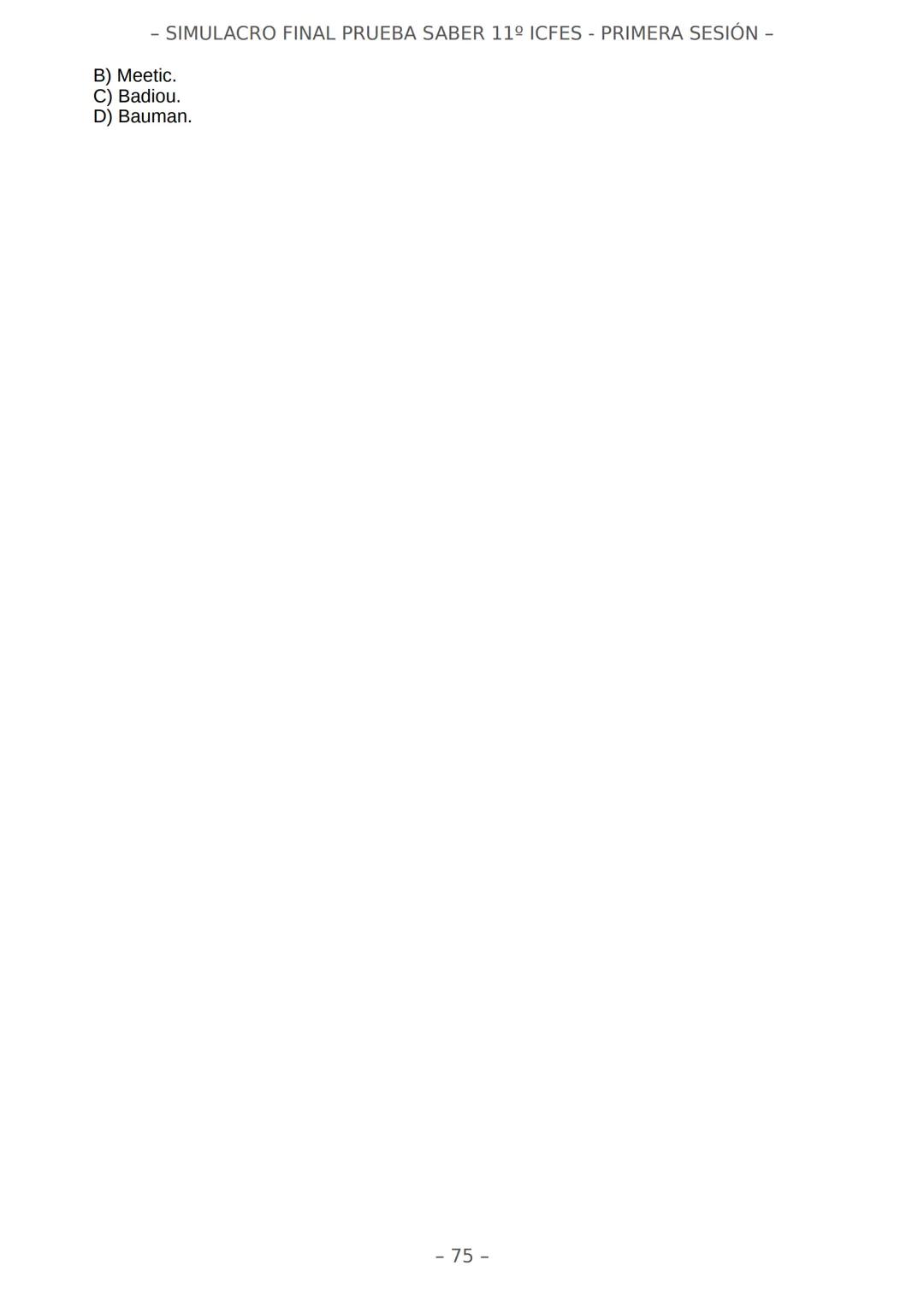 # SIMULACRO FILADD
filadd - SIMULACRO FINAL PRUEBA SABER 11º ICFES - PRIMERA SESIÓN -
¡Bienvenido/a al simulacro final de tu curso!
Llegó