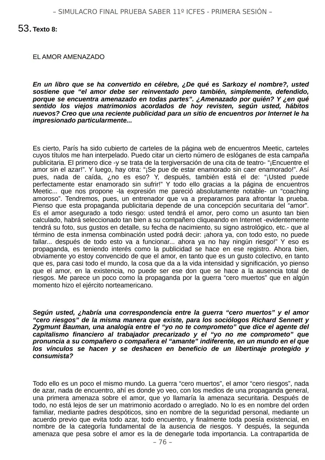 # SIMULACRO FILADD
filadd - SIMULACRO FINAL PRUEBA SABER 11º ICFES - PRIMERA SESIÓN -
¡Bienvenido/a al simulacro final de tu curso!
Llegó