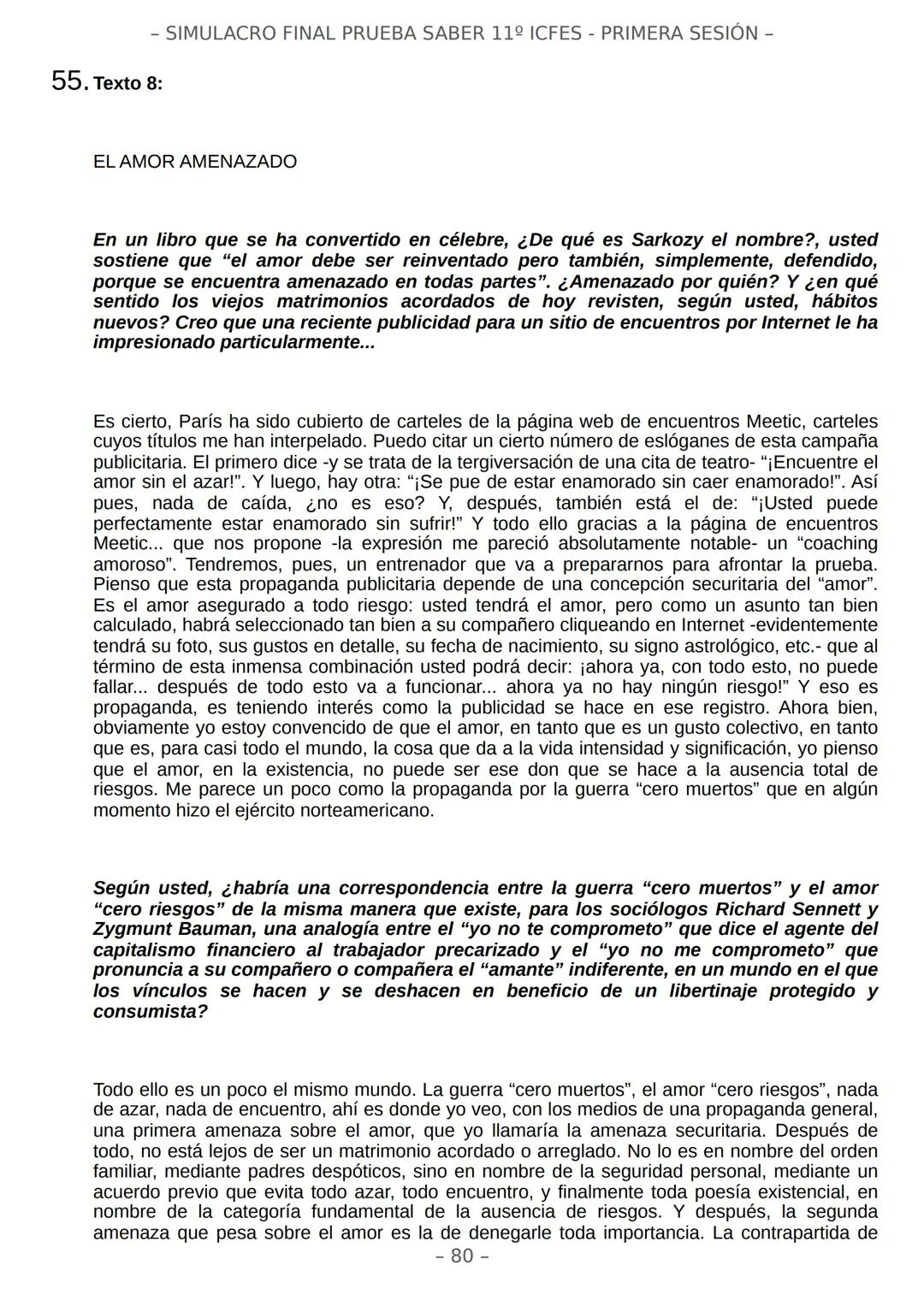 # SIMULACRO FILADD
filadd - SIMULACRO FINAL PRUEBA SABER 11º ICFES - PRIMERA SESIÓN -
¡Bienvenido/a al simulacro final de tu curso!
Llegó