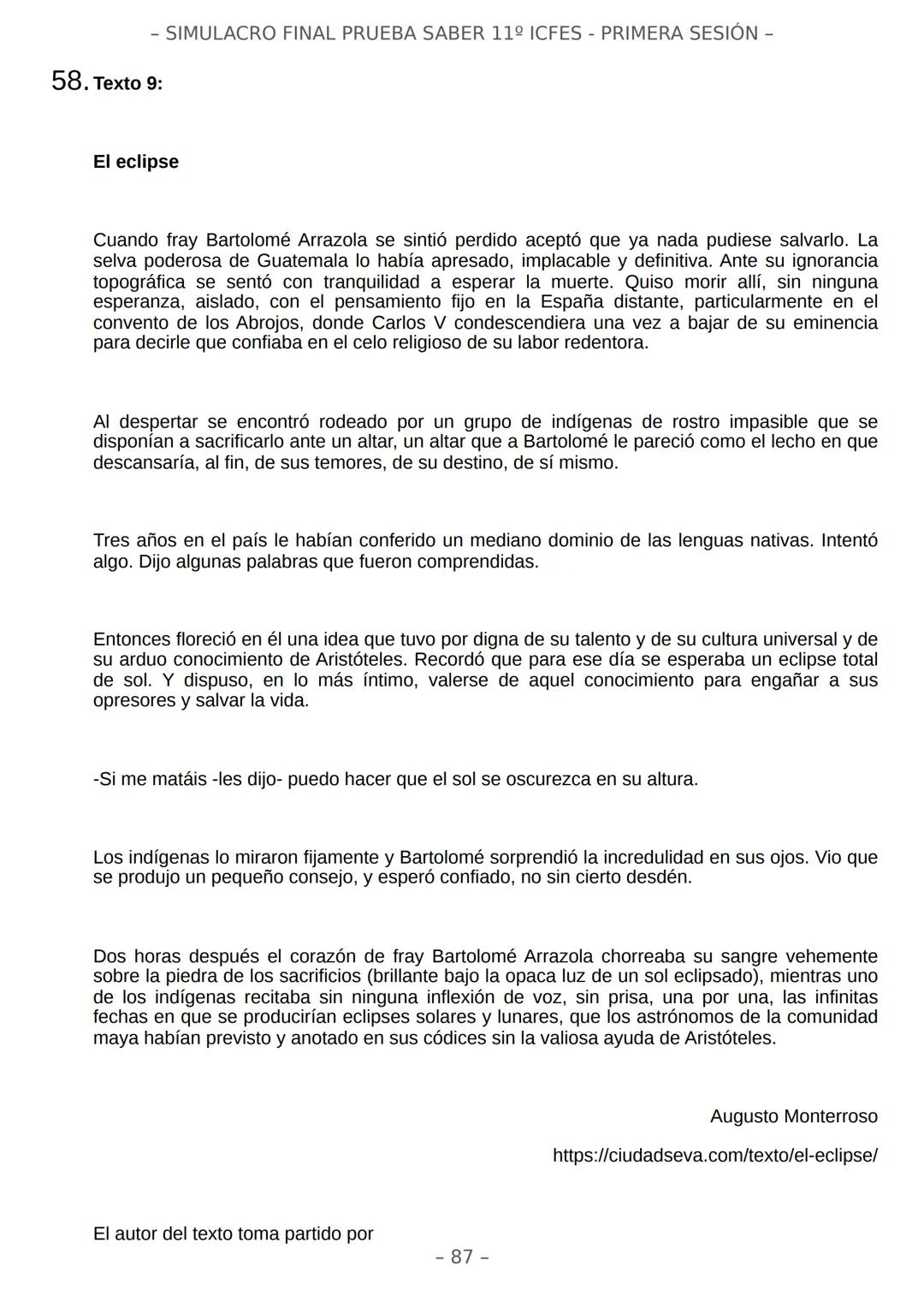 # SIMULACRO FILADD
filadd - SIMULACRO FINAL PRUEBA SABER 11º ICFES - PRIMERA SESIÓN -
¡Bienvenido/a al simulacro final de tu curso!
Llegó
