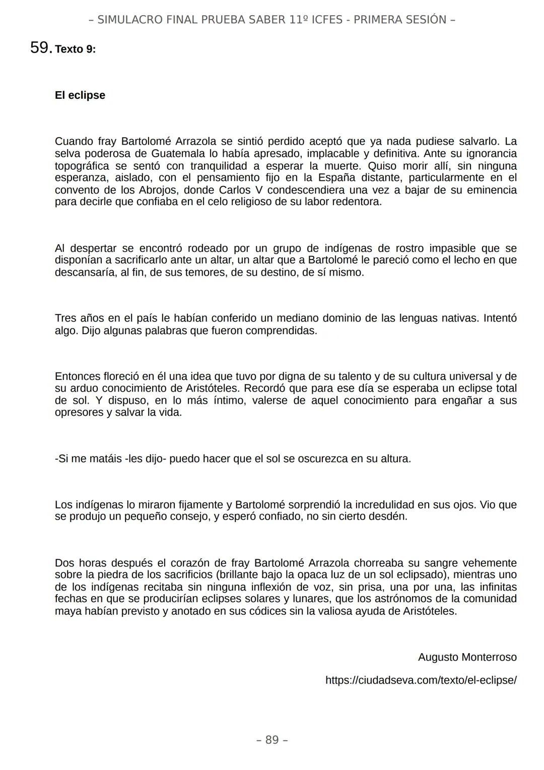 # SIMULACRO FILADD
filadd - SIMULACRO FINAL PRUEBA SABER 11º ICFES - PRIMERA SESIÓN -
¡Bienvenido/a al simulacro final de tu curso!
Llegó