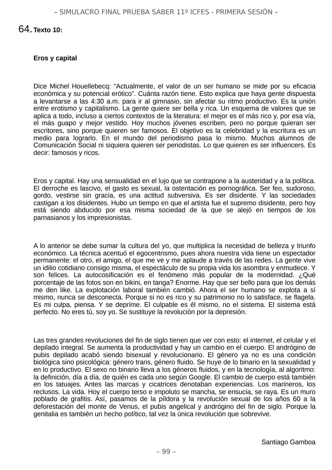 # SIMULACRO FILADD
filadd - SIMULACRO FINAL PRUEBA SABER 11º ICFES - PRIMERA SESIÓN -
¡Bienvenido/a al simulacro final de tu curso!
Llegó