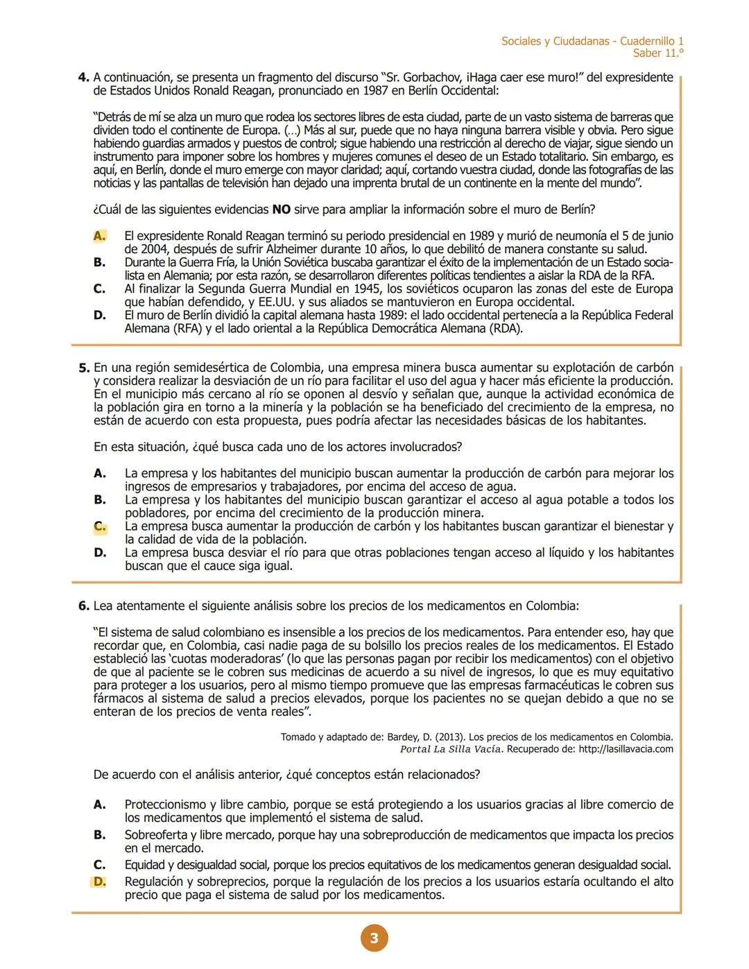 MINISTERIO DE EDUCACIÓN
NACIONAL
G11.D.D
D111
Sociales y Ciudadanas
Cuadernillo 1
2023
11.°
GRADO
07
¡Hola!
Queremos agradecer tu participac
