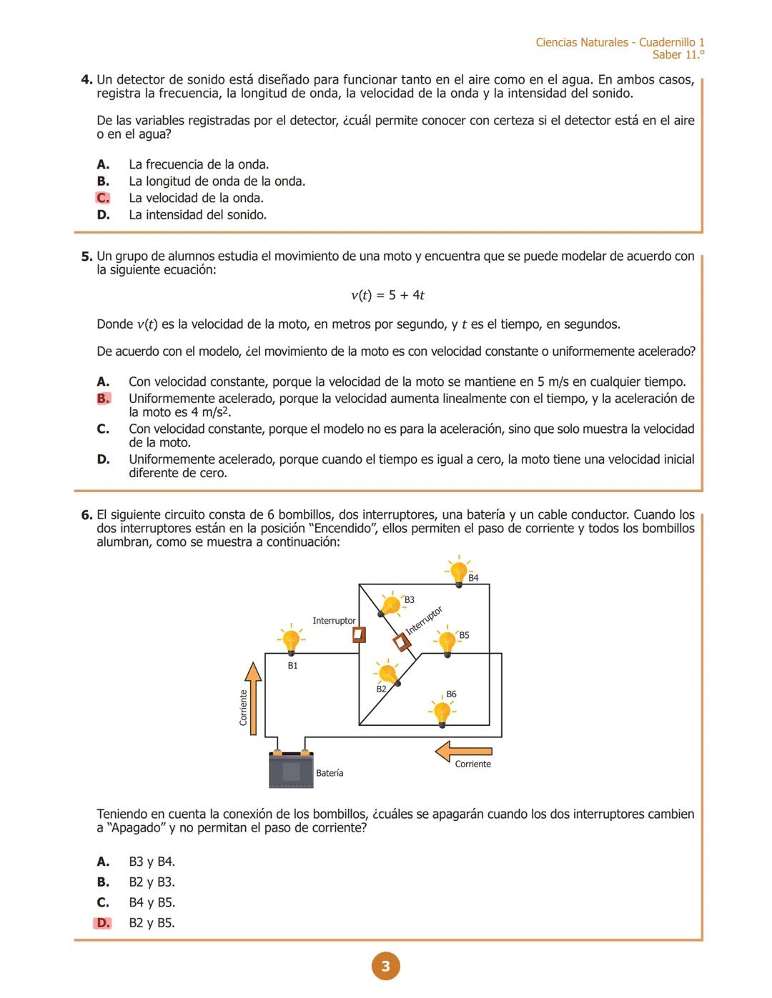 MINISTERIO DE EDUCACIÓN
NACIONAL
G11.C.D
C111
Ciencias Naturales
Cuadernillo 1 2023
11.°
GRADO
¡Hola!
Queremos agradecer tu participación. A