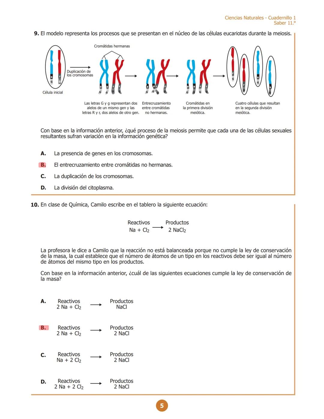 MINISTERIO DE EDUCACIÓN
NACIONAL
G11.C.D
C111
Ciencias Naturales
Cuadernillo 1 2023
11.°
GRADO
¡Hola!
Queremos agradecer tu participación. A