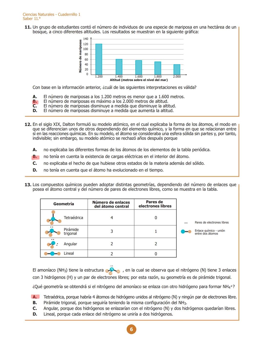 MINISTERIO DE EDUCACIÓN
NACIONAL
G11.C.D
C111
Ciencias Naturales
Cuadernillo 1 2023
11.°
GRADO
¡Hola!
Queremos agradecer tu participación. A