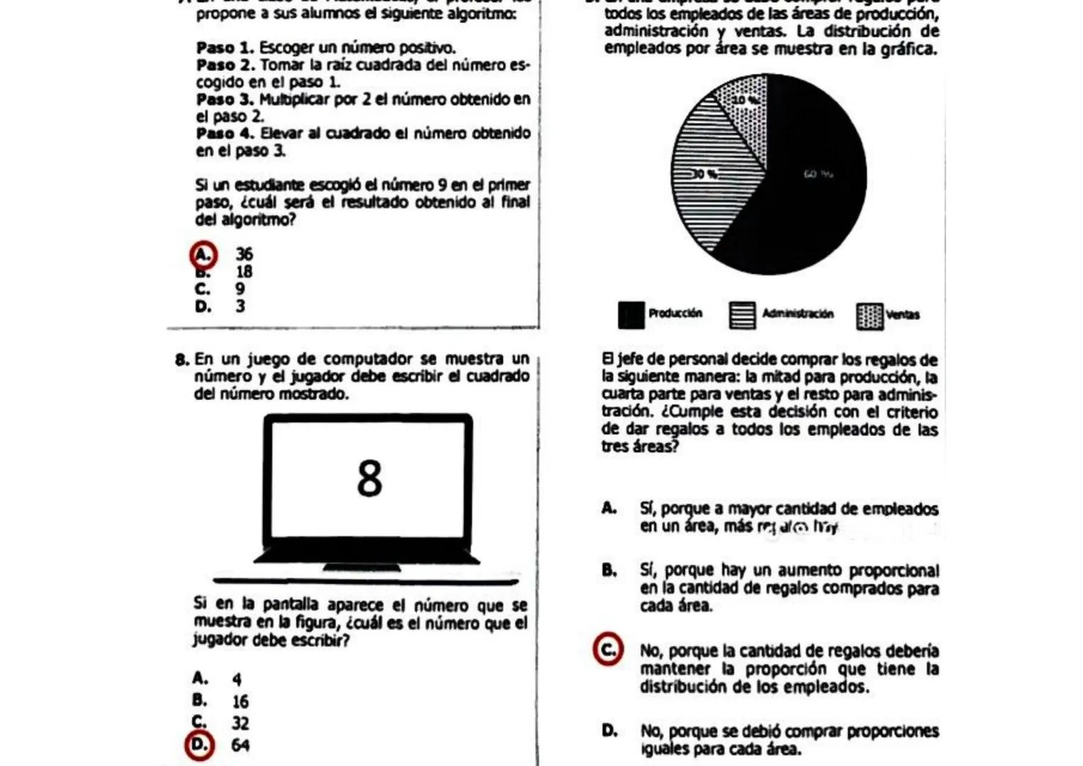 habrá dinero suficiente para ejecutar la obra.
¿Qué aspecto descrito anteriormente obstaculiza el desarrollo del acueducto?
A. El aspecto so
