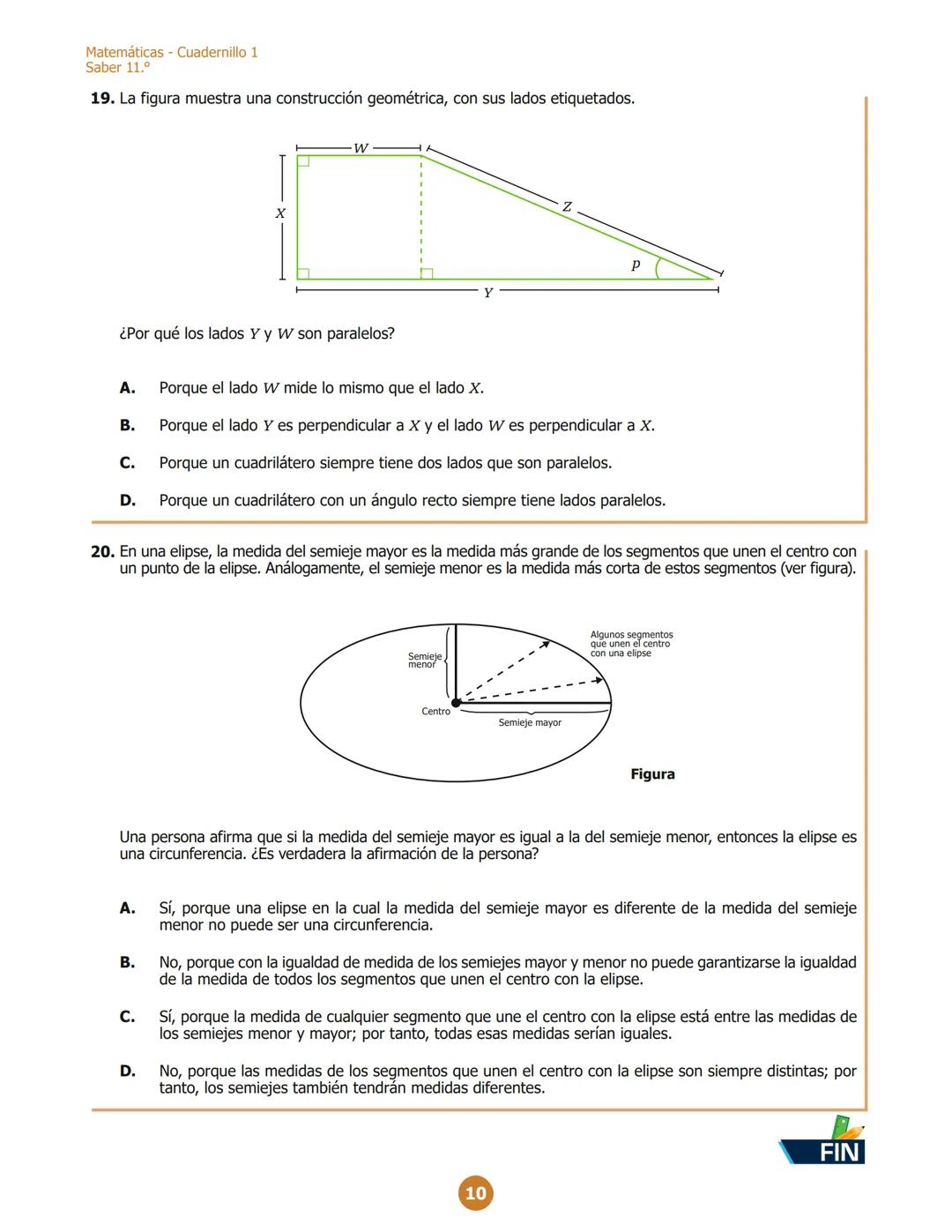 MINISTERIO DE EDUCACIÓN
NACIONAL
G11.M.D
M111
Matemáticas
Cuadernillo 1 2023
11.°
GRADO
07
¡Hola!
Queremos agradecer tu participación. Antes