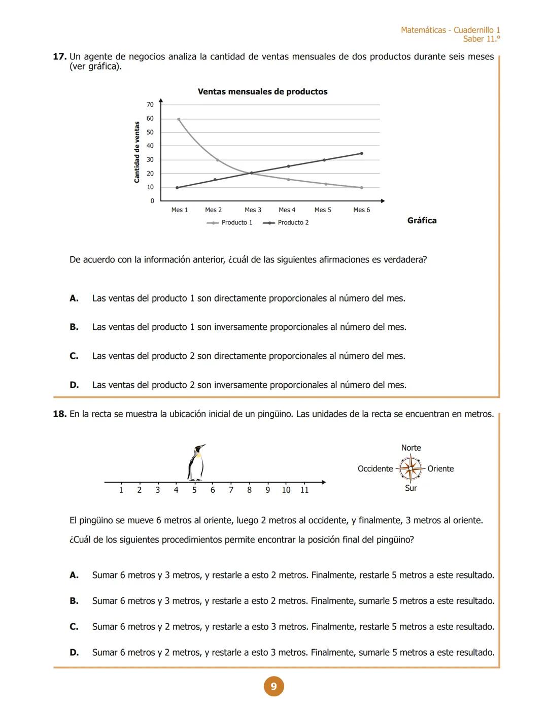 MINISTERIO DE EDUCACIÓN
NACIONAL
G11.M.D
M111
Matemáticas
Cuadernillo 1 2023
11.°
GRADO
07
¡Hola!
Queremos agradecer tu participación. Antes